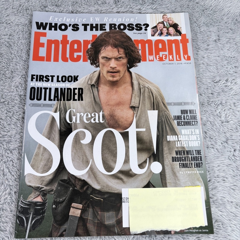 Entertainment Weekly OUTLANDER Sam Heughan Caitriona Balfe MAR 2016 & OCT 2016 - Picture 3 of 5